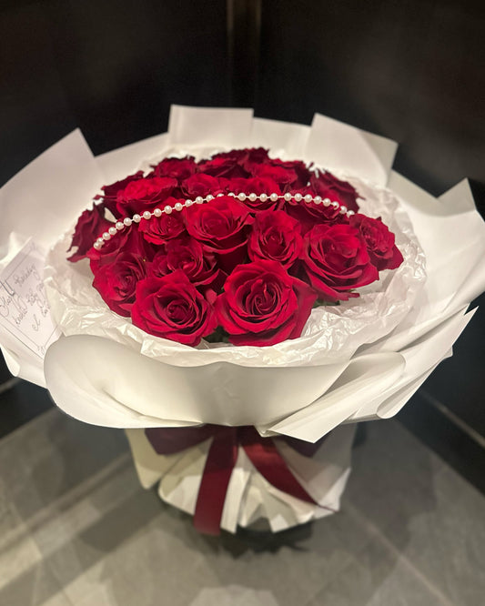 PEARL RED ROSES