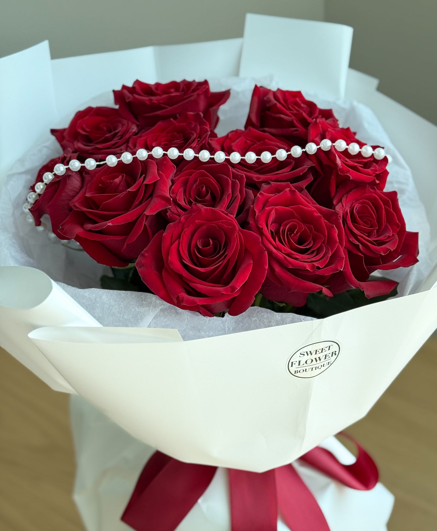 PEARL RED ROSES