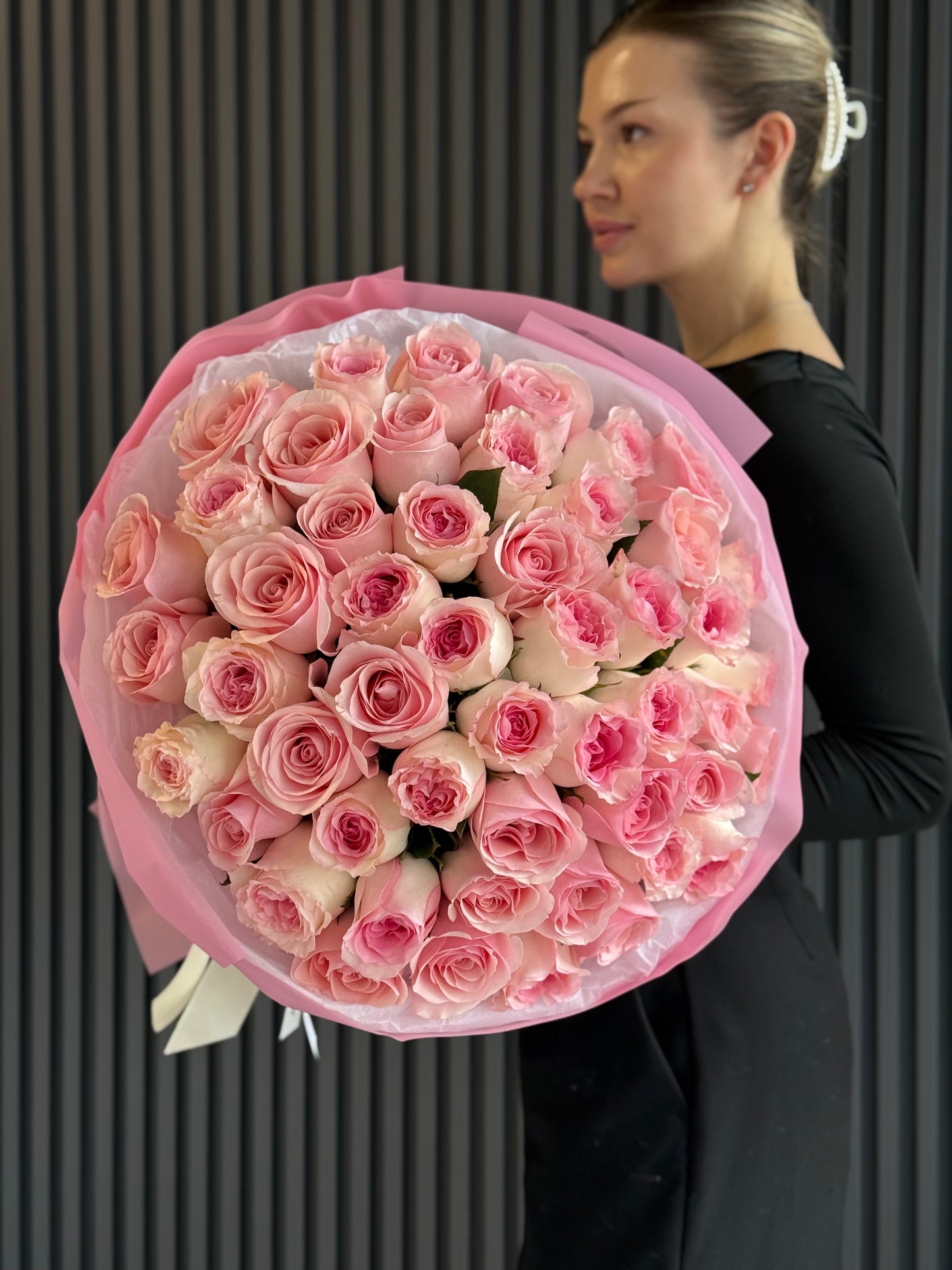 50 PINK ROSES