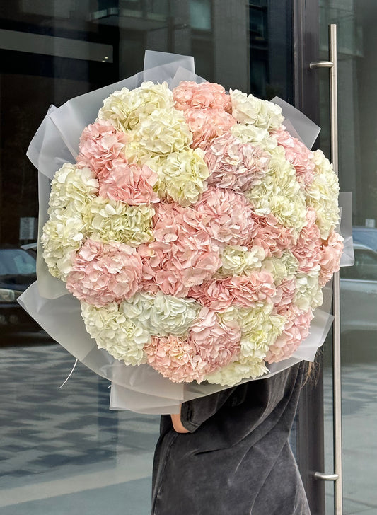 large hydrangea bouquet 40 stems luxury arrangement