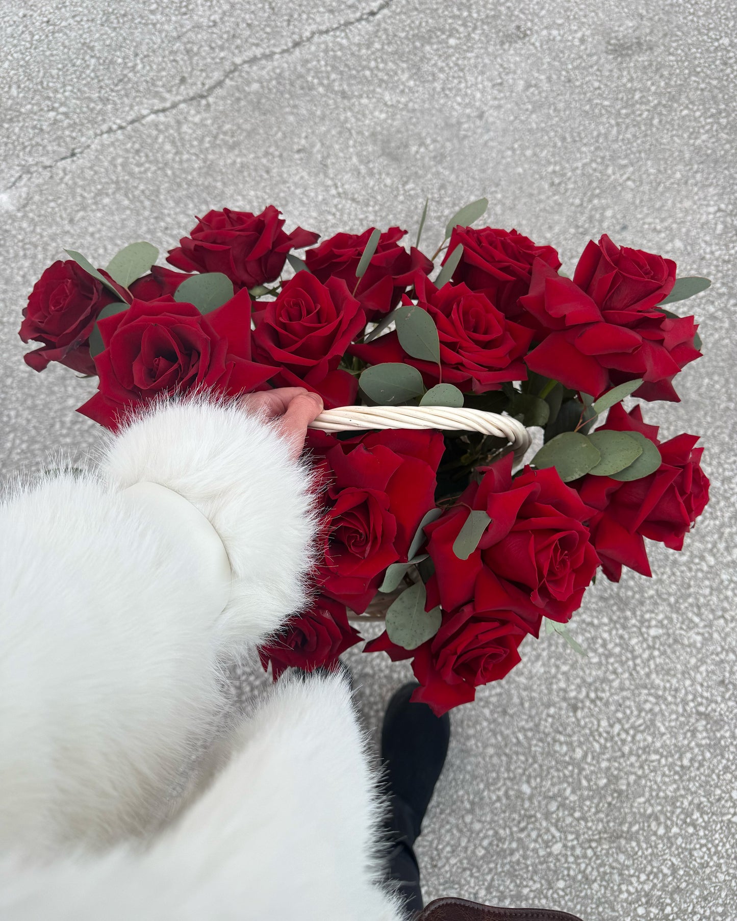 FRENCH ROSE BASKET