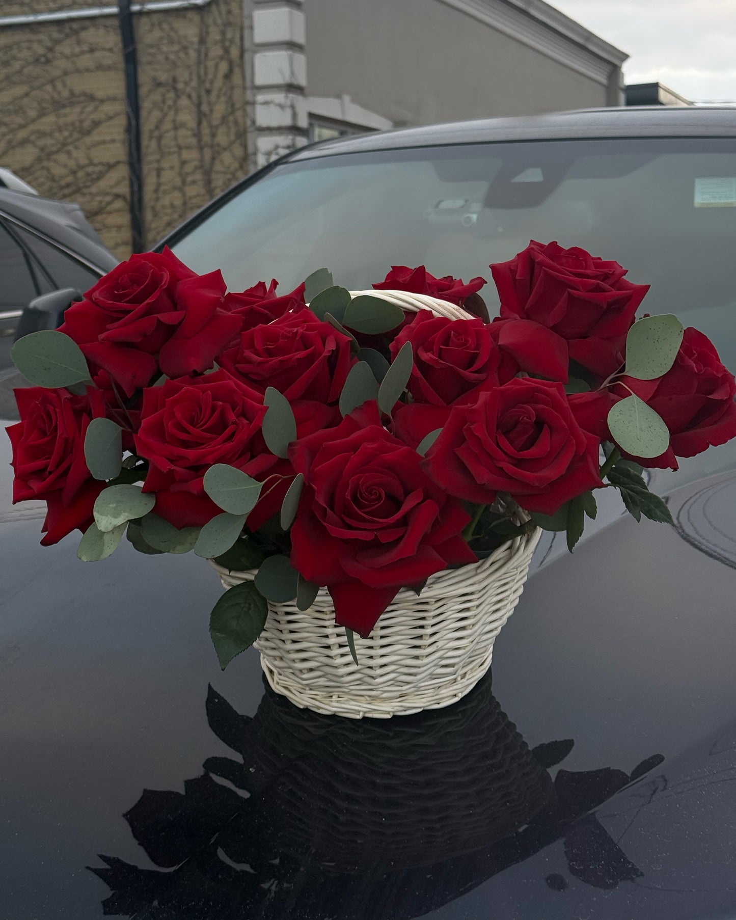 FRENCH ROSE BASKET