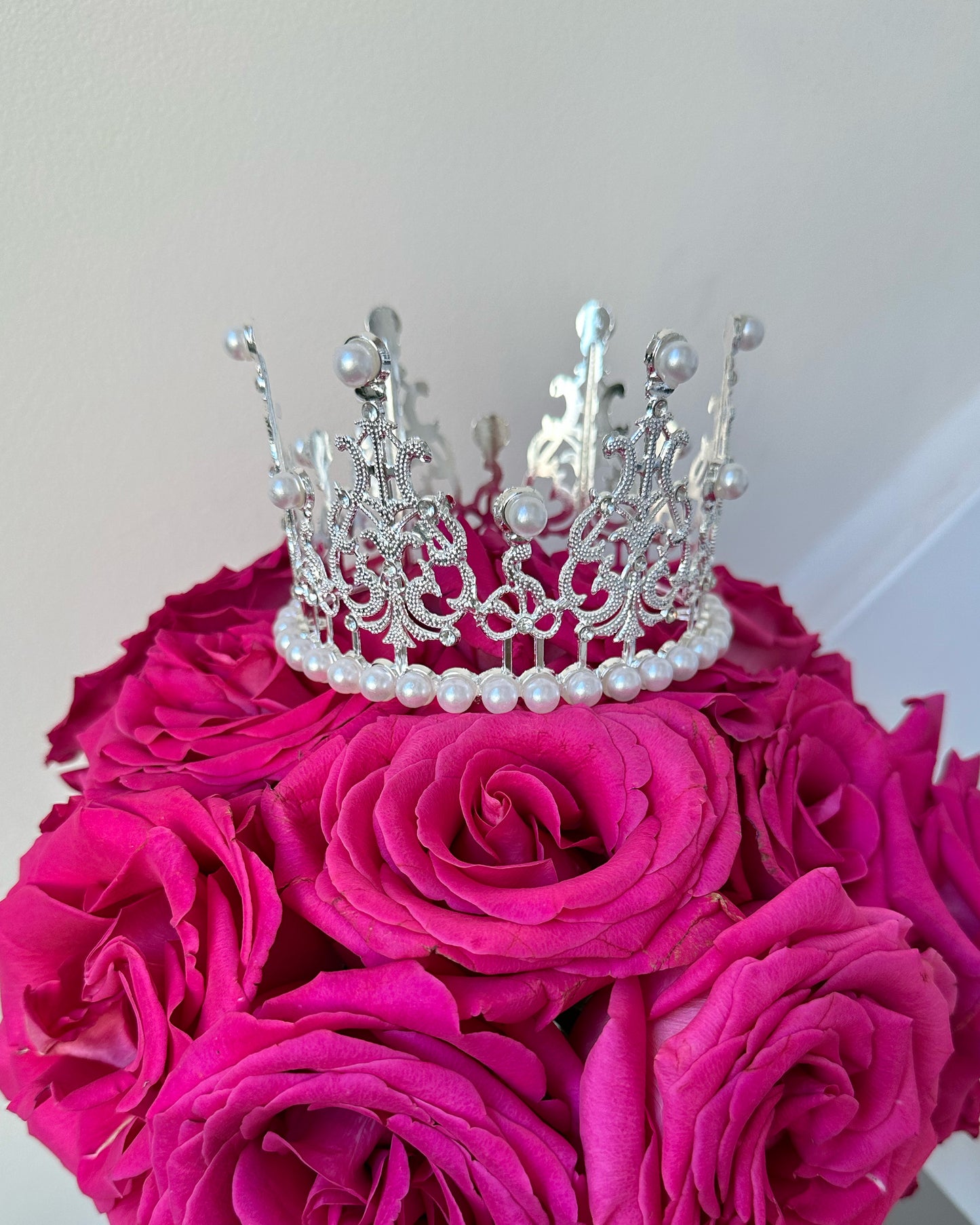 SILVER PEARL CROWN