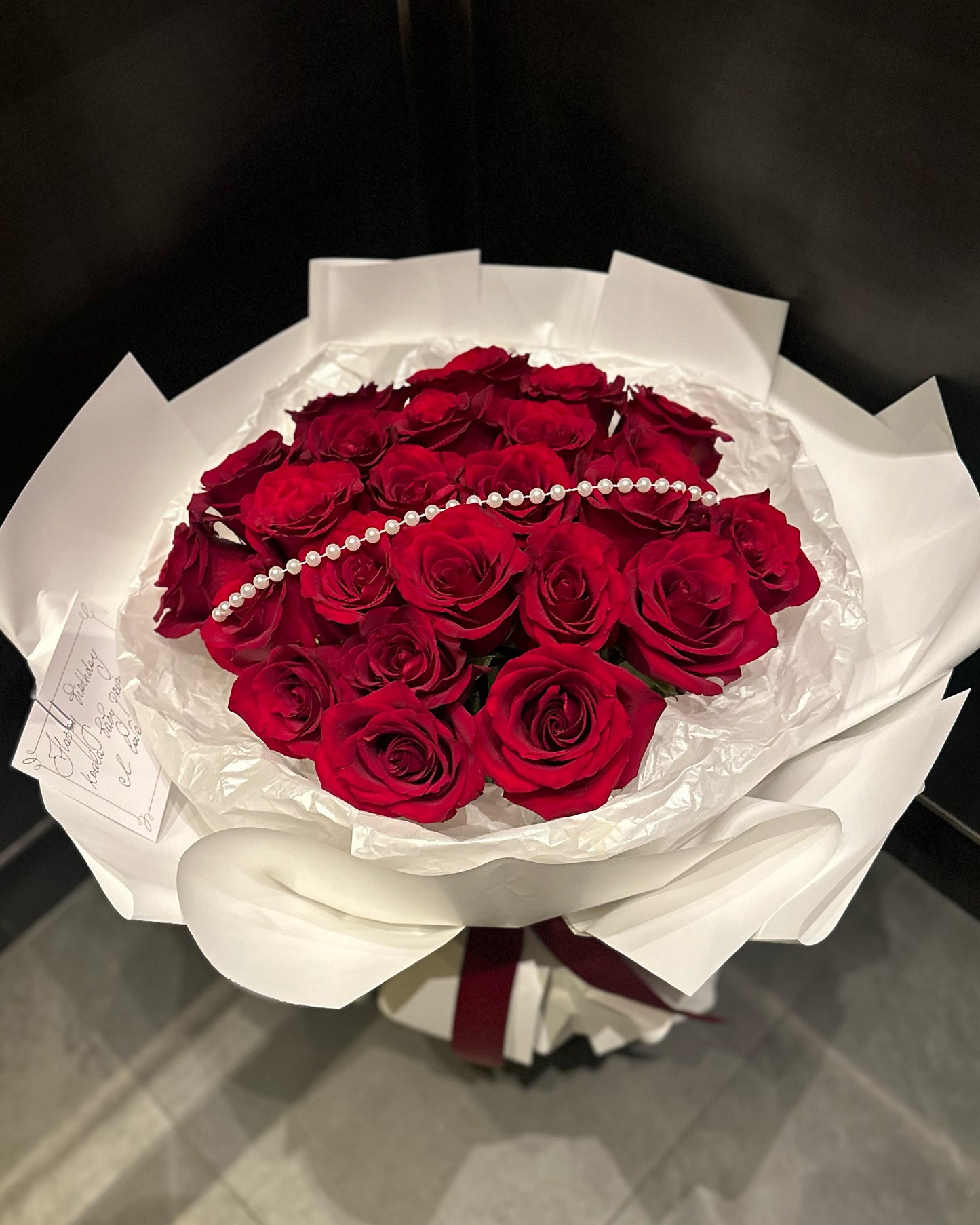 PEARL RED ROSES
